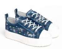 NERO GIARDINI TEENS E432930F 707 SNEAKERS SCARPE DONNA BIMBA LACCI BIANCO JEANS