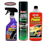 Nero Gomme MAFRA BLACK 3 PLUS Lucida Cruscotti SCIC GREEN e SHAMPOO POWER Neutro