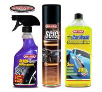 Nero Gomme MAFRA BLACK 3 PLUS Lucida Cruscotti SCIC ORANGE Shampoo Cera CAR WASH