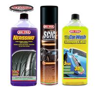 Nero Gomme MAFRA NERISSIMO Lucida Cruscotti SCIC ORANGE Shampoo & Cera CAR WASH