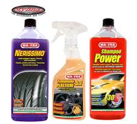 MAFRA x2 TRATTAMENTO 3IN1 PLASTICHE AUTO LUCIDA PROTEGGE RAVVIVA INTERNI 500ML