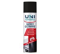 Nero gomme Spray 500 ml | lucidante Pneumatici, Effetto Bagnato duraturo - 2pz.