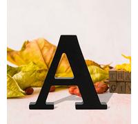 Nero Grande Lettere di Legno Segni Ampersands Grande Nero Lettere Iniziali 8cm