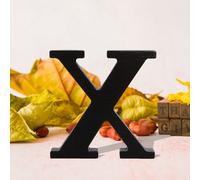 Nero Grande Lettere di Legno Segni Ampersands Grande Nero Lettere Iniziali 8cm
