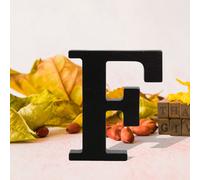 Nero Grande Lettere di Legno Segni Ampersands Grande Nero Lettere Iniziali 8cm
