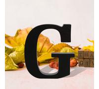 Nero Grande Lettere di Legno Segni Ampersands Grande Nero Lettere Iniziali 8cm