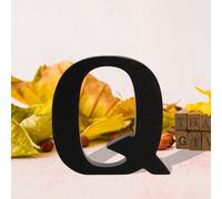 Nero Grande Lettere di Legno Segni Ampersands Grande Nero Lettere Iniziali 8cm