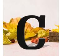 Nero Grande Lettere di Legno Segni Ampersands Grande Nero Lettere Iniziali 8cm