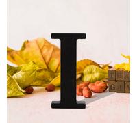 Nero Grande Lettere di Legno Segni Ampersands Grande Nero Lettere Iniziali 8cm