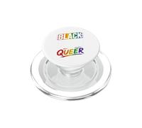 Nero Grassetto E Queer LGBTQ Arcobaleno Gay Melanin Pride Mese PopSockets PopGrip per MagSafe