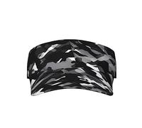 Nero Grigio Bianco Camo Sport Visiera Parasole Cappellino Regolabile Vuoto Top Berretto da Baseball Protezione UV Visiere da Tennis per Donna Uomo