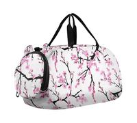Nero Grigio Leopard Print Bianco Ragazzi Carry on Duffel Bag Toddler Weekender Borse Duffle Borse per Viaggio Tote Scarpa Scomparto, Rosa Ciliegio Fiore, classico