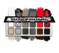 Nero Grigio Rosso Goth Eyeshadow Palette, Argento Freddo Smokey Eye Shadowt Marrone Crema Allische & Opachi Ombretto Rosso per Halloween Punk audace Vampiro Grunge Clown Makeup