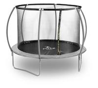 Nero, Grigio Trampolino elastico - Ø 305 x 180 cm - 100 kg - Rete - Nero/grigio | Gymrex