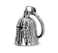 (Nero)GuardiansWing Luck Bells Hanger Campanelli per motociclette Accessori decorativi