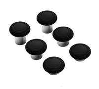 (Nero) GULIKIT NS34 Set da 6 pezzi con levette analogiche ad anello King Kong da 3 altezze, ricambio per controller - Nero