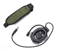 Nero HD01 Tactical Bowman per Elite II Radio Auricolare Auricolare Microfono per Radio bidirezionale Walkie Talkie