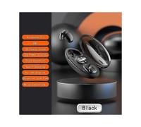 (Nero) I più piccoli auricolari invisibili per dormire, mini cuffie da lavoro nascoste, auricolari con