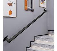 Nero il 1/1.5/2/3 m Indoor/Outdoor Scale Ringhiera di sicurezza il per Villa Loft Asta di supporto a parete Design antiscivolo Durevole ed elegante