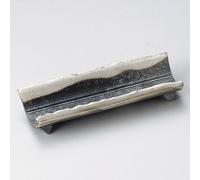 Nero IN Cotto Diviso 6.7 con Piedini Lungo Piastra (Shigaraki Oggetto) Fatto IN