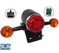 Nero Indicatore Fanale Posteriore + Supporto Per Reale Enfield Nuovo Classico