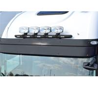 Nero Inox Barra Tettuccio Jumbo Ovale Punti + LED Per Kenworth K270 2014+