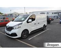 Nero Inox Pedane Battitacco Barre Laterali Per opel vauxhall vivaro Swb