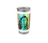 Nero Insegnante Intelligente Bella Regina Juneteenth Melanina Donne Bicchiere termico in acciaio inox doppia parete