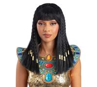 Nero Intrecciato Cleopatra Parrucca Adulto Donna Smiffys Accessorio per Costume