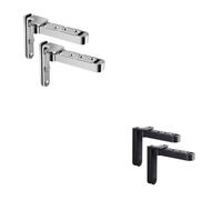 Nero Invisibile Cerniere Porta Resistente Nascosto Veloce Installazione