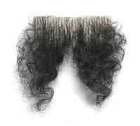 Nero Invisibile Realistico Finto Pelo Pubico Corpo Bambola in Silicone Pelo Pubico, Finti Baffi Finti Privati per Uomini e Donne,Eplus