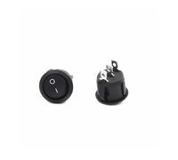 nero KCD1 12v ON/OFF 3 pin interruttore a bilanciere rotondo LED illuminato con luce, della