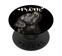 Nero Lab Mamma Labrador Mamma Il Lab Madre Retriever Ragazza PopSockets PopGrip Adesivo