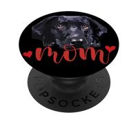 Nero Lab Mamma Nero Labrador Retriever Mamma Il Lab Madre PopSockets PopGrip Adesivo