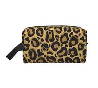 Nero Leopardo Giallo, Borsa per il trucco Borsa per cosmetici Borsa da viaggio portatile da viaggio Borsa per trucco Organizer