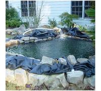 Nero Liner per Laghetto Spessore 0,2mm Rivestimento per Stagni Da Giardino, Piscine, Fontana, Membrana in PVC, Resistente Alle Forature HDPE Stagno Telo per Laghetto Stagno(Size:5x7M(16x23ft))
