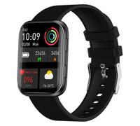 (Nero) Lo smartwatch GX08 con schermo quadrato da 1,69 pollici supporta il rilevamento della frequenza