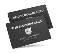 Nero L'originale: protezione RFID Blocker Card NFC | Protezione contro il furto di dati | Protezione carte di credito | Blocco carte di credito per portafoglio, carte di credito, documenti, passaporto