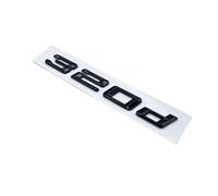 Nero lucido 316d 318d 320d 323d 325d 330d 335d 340d Emblema for bagagliaio for lettera Badge Logo auto compatibile for BMW Serie 3 F31 F34 E90 E46 (Color : 320d, Size : Glossy black)
