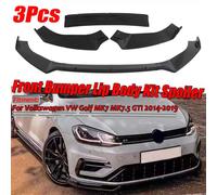 Nero lucido auto paraurti anteriore Lip Splitter Spoiler diffusore copertura Trim per Volkswagen per VW per Golf MK7 MK7.5 GTI 2014-2019