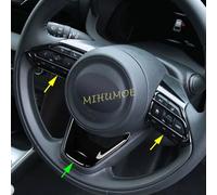 Nero lucido Interni Interruttore Sul Volante Copertura Trim Per Toyota Aygo X Yaris Cross 2020 2021 2022 2023 2024 2025