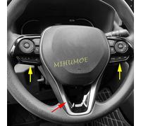 Nero lucido interno volante interruttore copertura telaio trim per 2019-2024 Toyota RAV4 Corolla Cross Touring Sport Suzuki Swace