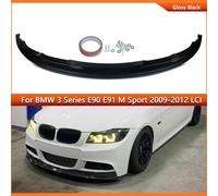 Nero lucido Paraurti Anteriore Labbro Spoiler Splitter Per BMW Serie 3 E90 E91LCI 2009-2012 M Sport Splitter Diffusore Spoiler Corpo Kit