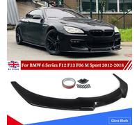 Nero lucido Paraurti Anteriore Lip Splitter Per BMW Serie 6 F06 F12 F13 M Sport 2012-2018 Spoiler Anteriore Splitter Magickit
