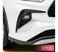 Nero lucido Paraurti Anteriore Luce di Nebbia Trim Lunetta Striscia Decorativa Per Toyota Highlander Kluger 2020 2021 2022 2023 2024