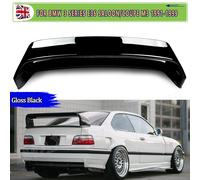 NERO LUCIDO SPOILER BAMBIO POSTERIORE PER BMW SERIE 3 E36 320i 328i SALOON COUPE M3 GT STILE 1990-1999 Spoiler di Coda Splitter Trim gloss black