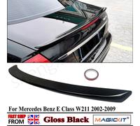 Nero lucido Tronco Posteriore Spoiler Ala Per Mercedes Classe E W211 E55 E63 AMG E200CDI E280CDI E420CDI Berlina 2002-2009 Spoiler di Coda