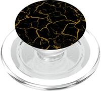 Nero Lusso Kintsugi Giapponese Riparazione Art. Nero Kintsukuroi PopSockets PopGrip per MagSafe