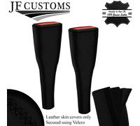 Nero Lux-Stitch Pelle 2X Sedile Cintura Lungo Cover Per Ford MUSTANG 2010-2014