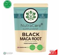 Nero Maca Root Pillole, 6000mg- (25% Glusosinolates) -100% Naturale & Vegani